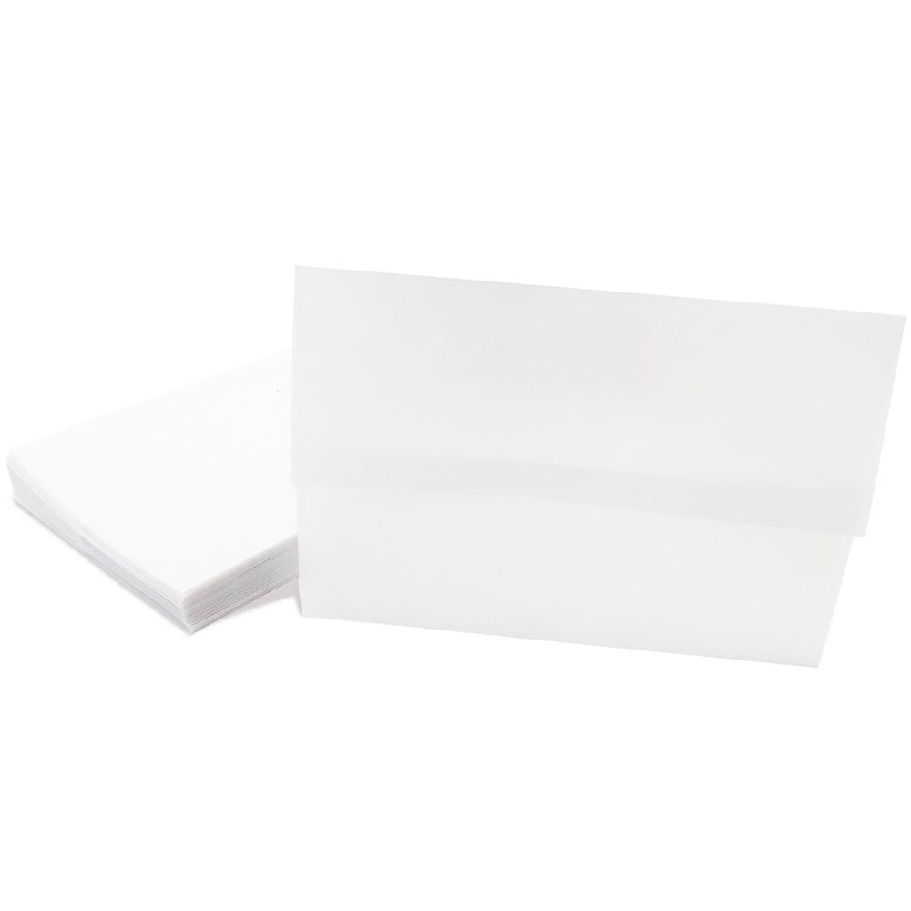 50pcs Translucent Paper Invitation Packs For Wedding and Party