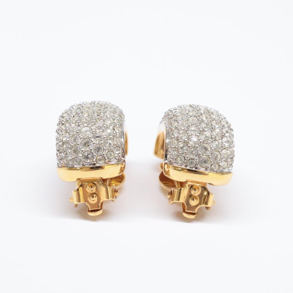 Swarovski [Beautiful Condition] Crystal Earring goldUsed