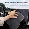 SEAMETAL 450GSM Car Cleaning Towel Double-Sided Coral Velvet Suede Car Wash Towel Drying Cloth High Water Absorption Washing Rag
