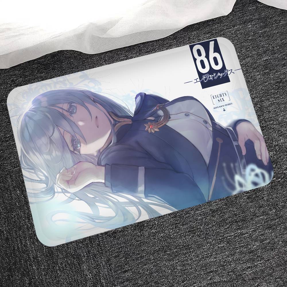 Anime 86 Eighty Six Kitchen Mat Kids Room Bedroom Decoration Balcony Anti-Slip Doormat Living Room Alfombra
