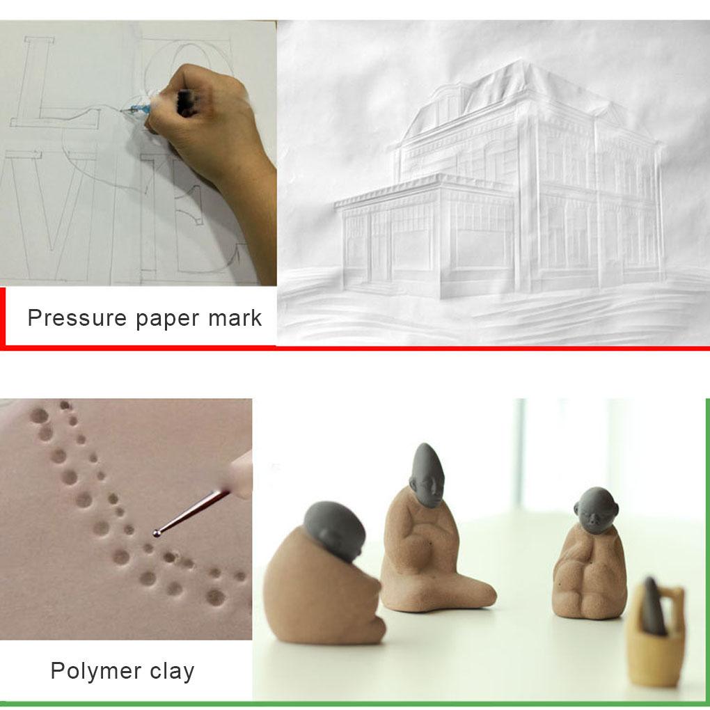 Packung mit 5 Prägestiften Nail Art Ton Punktierwerkzeug Tragbare Handarbeiten DIY Herstellung Manuelle Handwerkzeuge Zubehör für Frauen Mädchen