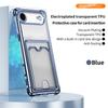 Plating Clear Shockproof Case for iPhone 17 Air 17 Pro Max 16 Plus 15 14 13 12 Mini 11Pro Wallet Card Slot Holder Soft Silicone Cover