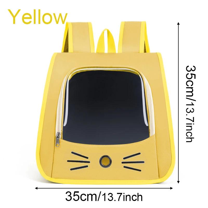The cat bag is portable, lightweight, breathable, portable, and a double-shoulder pet bag for pets