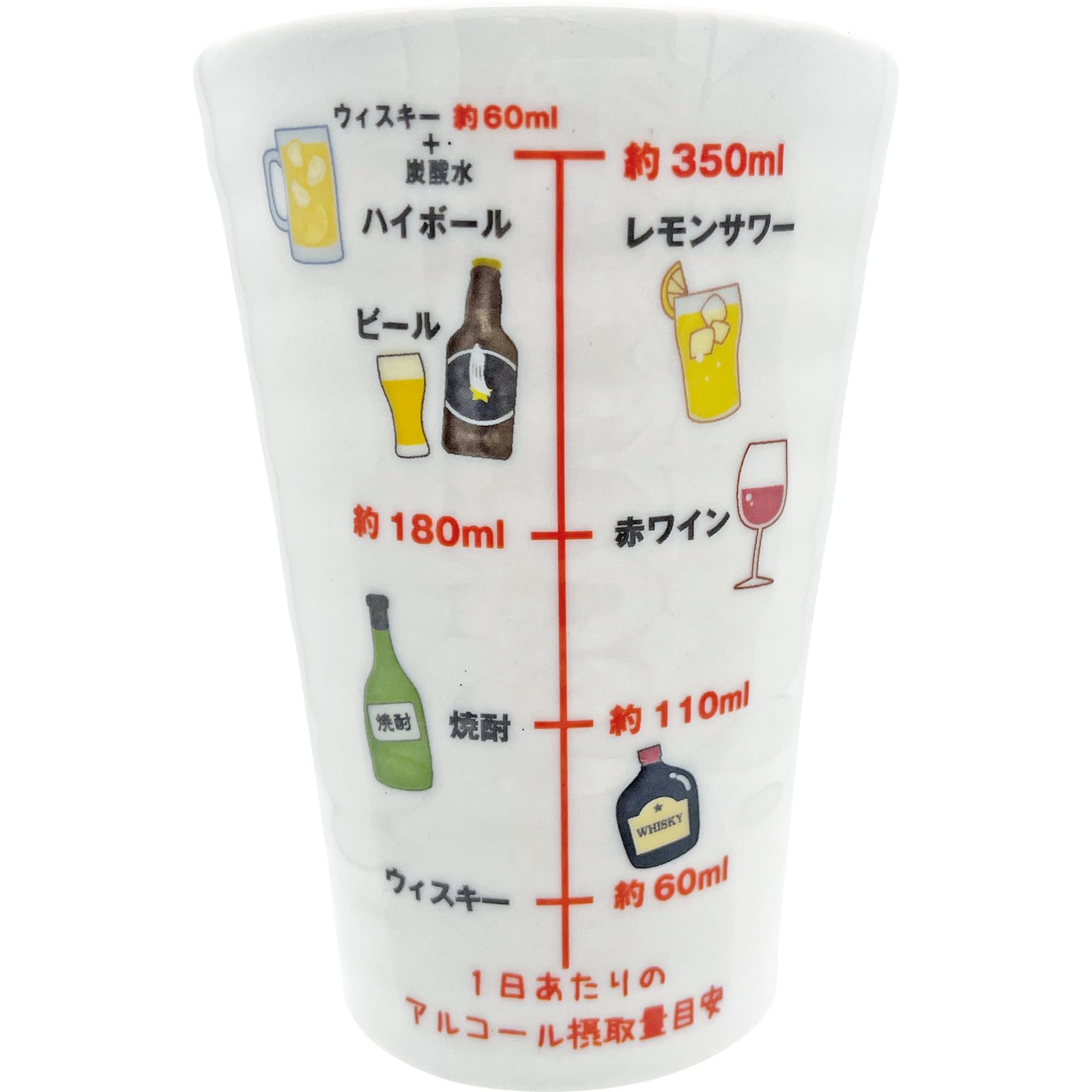 

Sun Art Alcohol Cup with Drinking Discount Perfect for Party 9 x 13 Made in SAN4870 Moderate Intake Tumbler/Shochu Meter, Father s Day, Mother s белый
