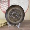Sandalwood Burner for Home Use, Alloy Eight Treasures Three-legged Offering Plate, Holder, Incense Tray,