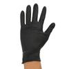 50pcs Rubber Gloves Disposable Black Powder Free Textured Fingertips Gloves for Home Beauty Salon