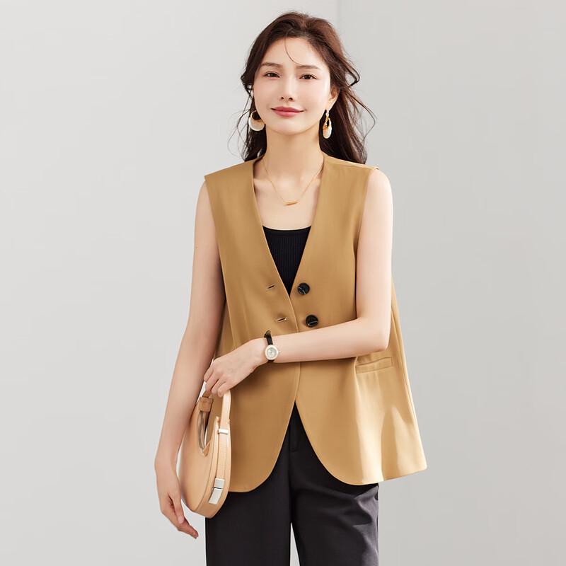 TERRE BLEUE Women's Stylish Commuter Suit Vest