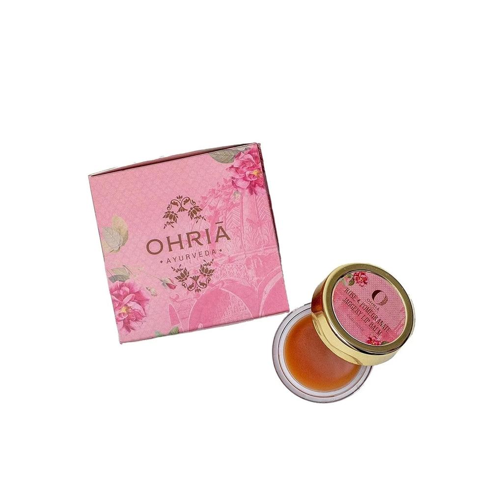 Ohria Ayurveda Rose And Pomegranate Jaggery Lip Balm 6gm