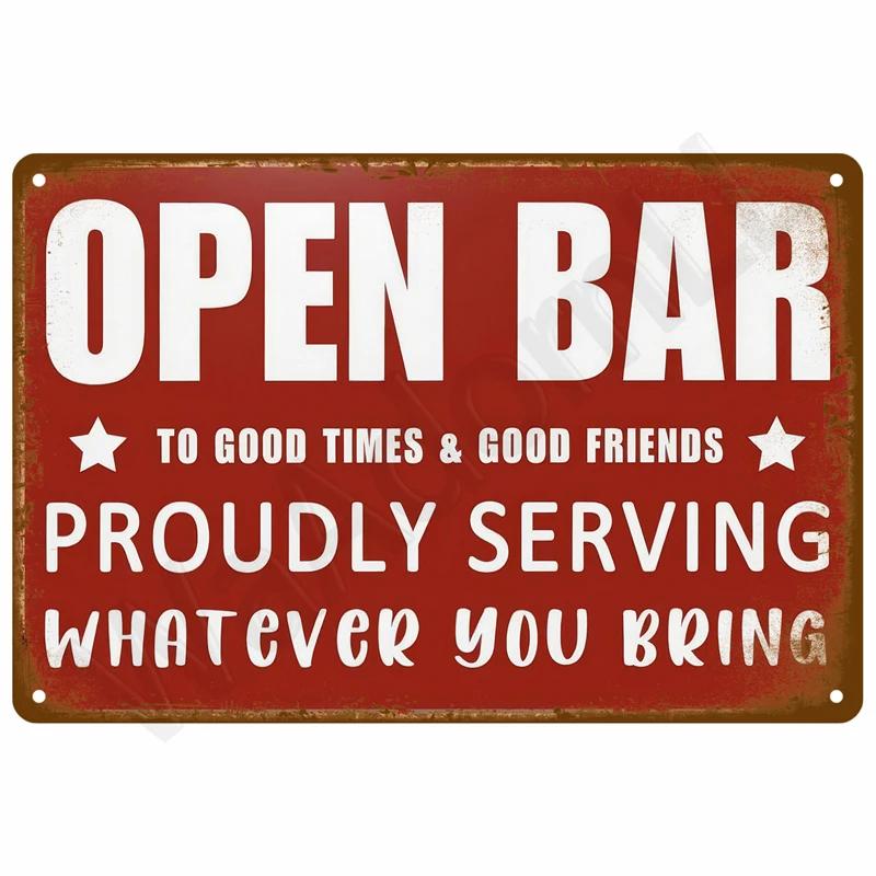 Vintage Metalowa Tabliczka Blaszana Tabliczki Bar Retro Metalowy Znak Sztuka Ścienna Mural Estetyczny Pokój Domowe Dekoracje Przedmioty Plakat Dekoracja Garażu