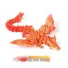 3D Printed Expandable Winged Crystal Dragon Ornament - Gemstone Dragon Children's Toy