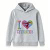 Kids Boys Girls 100% Cotton Crew Neck Short Sleeve T-Shirt, I Love Gymnastics Tie Dye Print Casual Sports Tee for Gymnastics Lovers, Soft Breathable D
