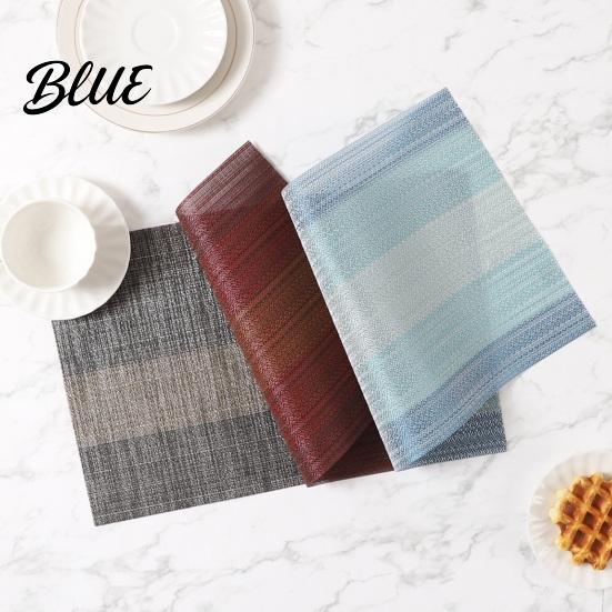 Heat-resistant Table Mats Simple Waterproof Heat for Resistant PVC Placemats Dining Anti-scalding Washable Kitchen Tableware Eco-friendly