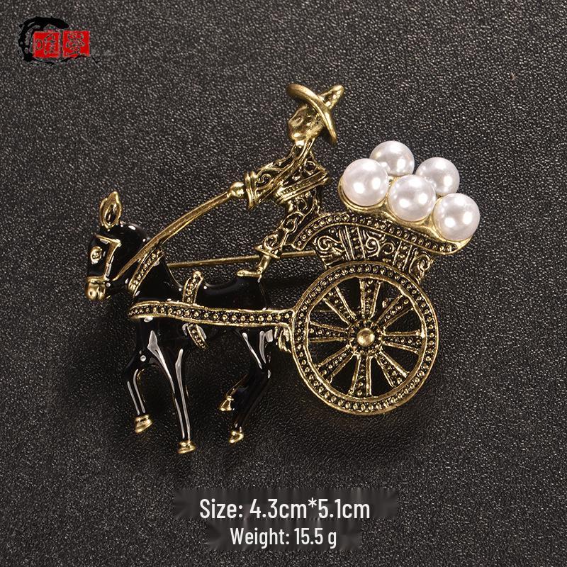 Japanese Style Luxury Brooch: Elegant High-End Women's Pin for Sweater or Lapel