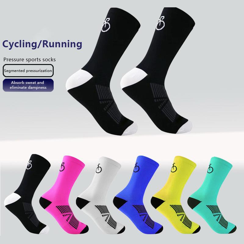 Professional Cycling Socks Long Tube Men'S And Women'S Outdoor Sports Quick-Drying Four Seasons Bicycle Socks Running Socks
