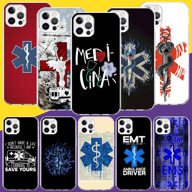 EMT EMS Medical Rescue Phone Case For iPhone 18 17 Air 16 15 Plus 11 14 Pro Max 13 Mini 12 7 8 + SE Pattern Art Customized Cover 17