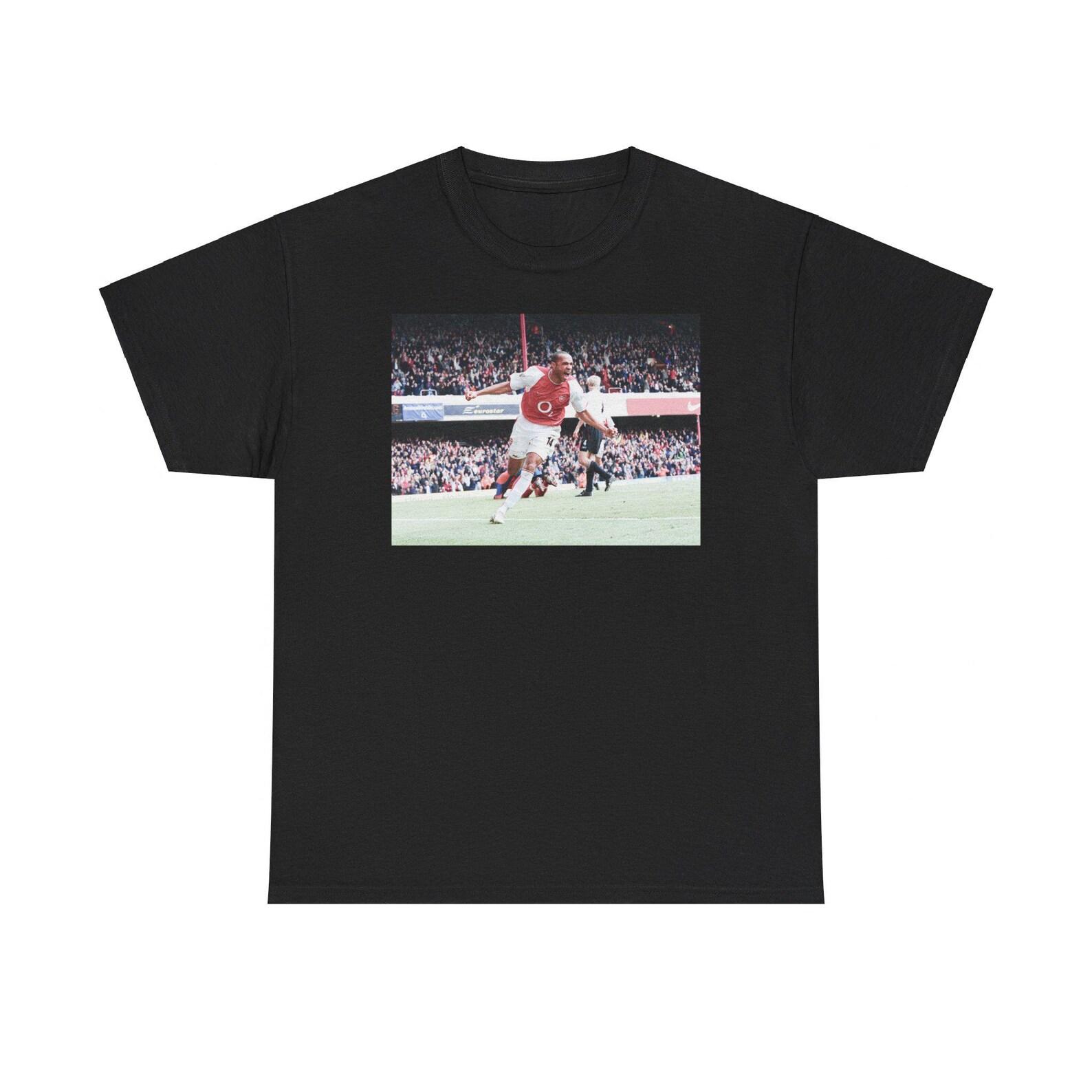 Thierry Henry Graphic Tee: Retro Arsenal Football T-Shirt 2XL