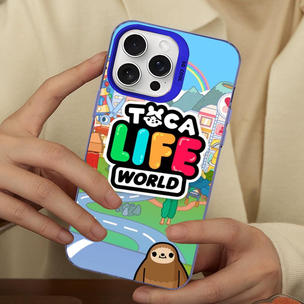 Toca Boca Toca Life World Phone Case For IPhone 16 15 14 13 12 11 Pro Max X XR XSMAX 8 7 Plus Matte Shockproof Back Cover