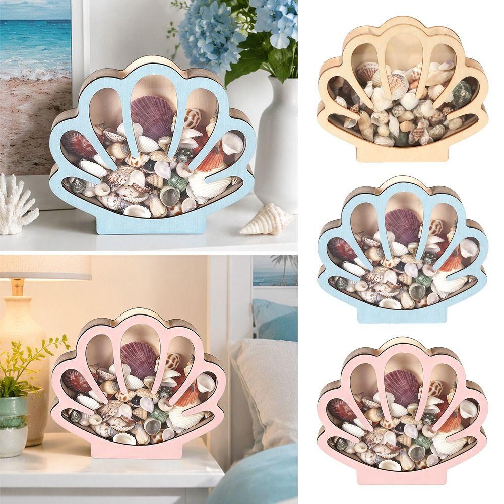 Dust-proof Shell Storage Container Clear Acrylic Display Organizer Box  Decorative Storage