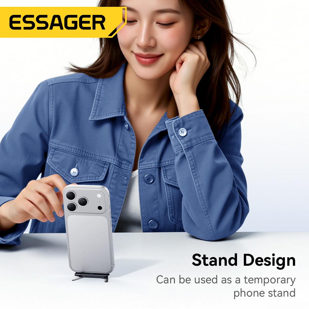Essager 240W USB C OTG Adapter With Stand 90 Degree Type C Female To iP Male Converter For iPhone 17 16 Macbook Xiaomi Samsung