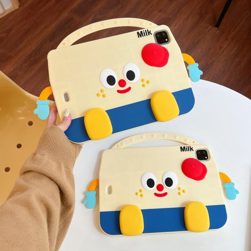 Cartoon Silicone Case MatePad 11 11.5 11.5s Air SE With Rotating Stand Shockproof Full Cover No Stylus Slot