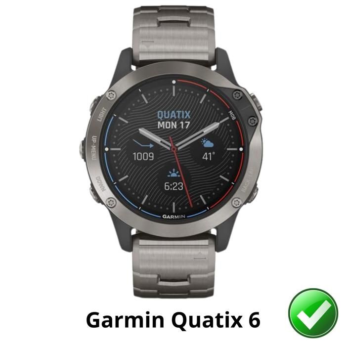 Screen Protector for Garmin Quatix 6 [6 Pack] Ultra Thin Resistant Protective Plastic Film Phonillico