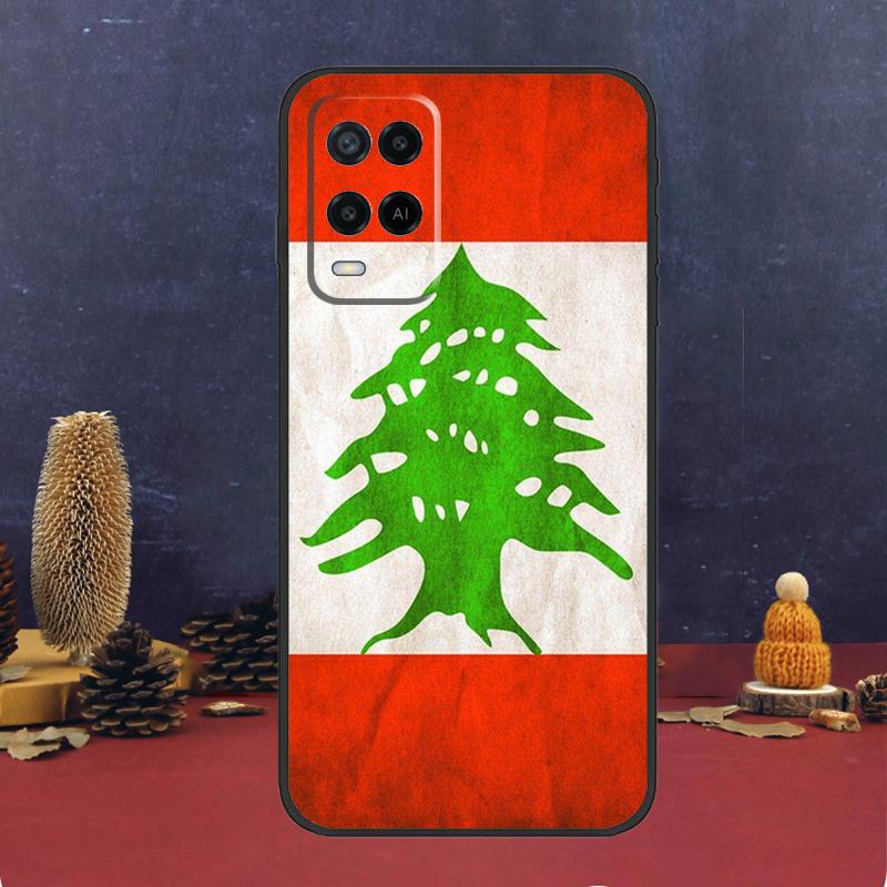 Lebanon Flag Map Case For Oppo A80 A60 A40 A78 A98 A58 A38 A18 A54 A74 A94 A96 A76 A16 A15 A17 A57 A5 A6 Pro