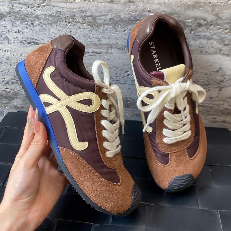 2025 fashion versatile new spring women's shoes ugly cute asymmetrical big toe niche casual style Forrest Gump training shoes women