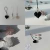 Fashionable Pendant for Furniture Stylish Crystal Heart Keychain Heart shaped Pendant for Home and Car Decorations