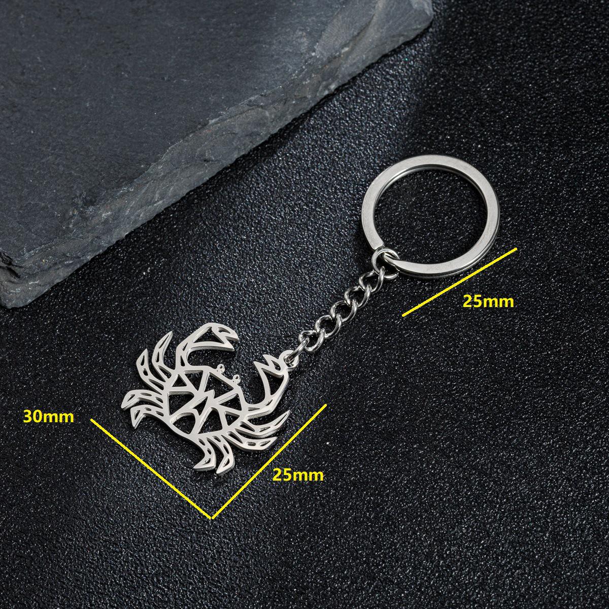 2026 Summer Beach Vacation Non-Fading Cute Crab Keychain Pendant