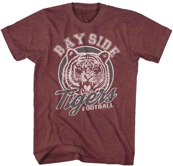 Saved By The Bell TV Show Bayside Tigers Football School Logo Men T Shirt XXXXL