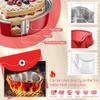 25/50 Heart-Shaped Aluminum Foil Cake Cups with Lids,Heat Resistant Baking Cups,Pudding Cupcake Cup,Perfect for Valentine's Day