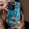 Aesthetic Ocean Fluid Marble Phone Case for Realme P3 Ultra 5G Shockproof Cover Protective Shell