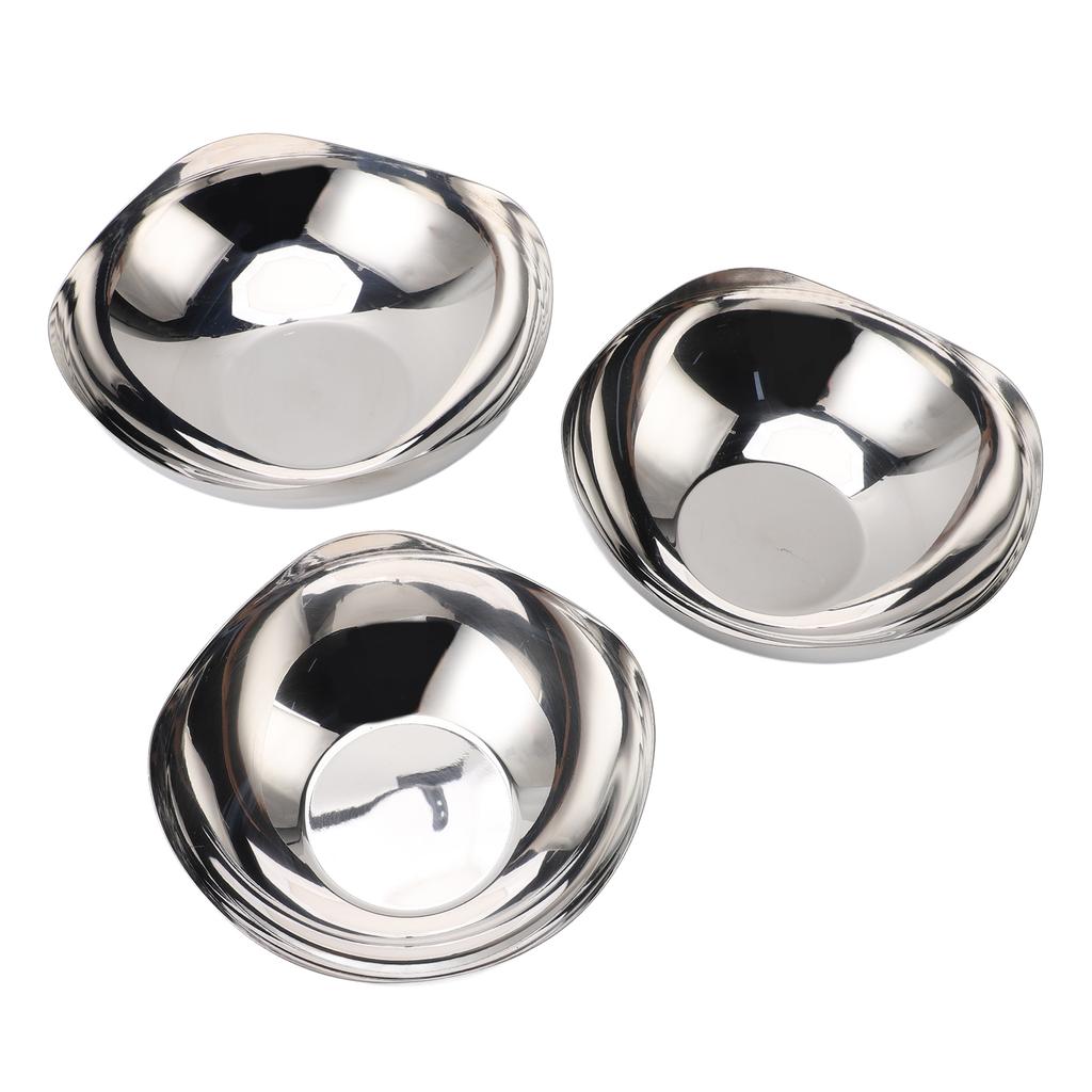 Irregular Shape Salad Bowls Serving Bowls Set for Kitchen Stainless Steel Mixing Bowls for Salad
