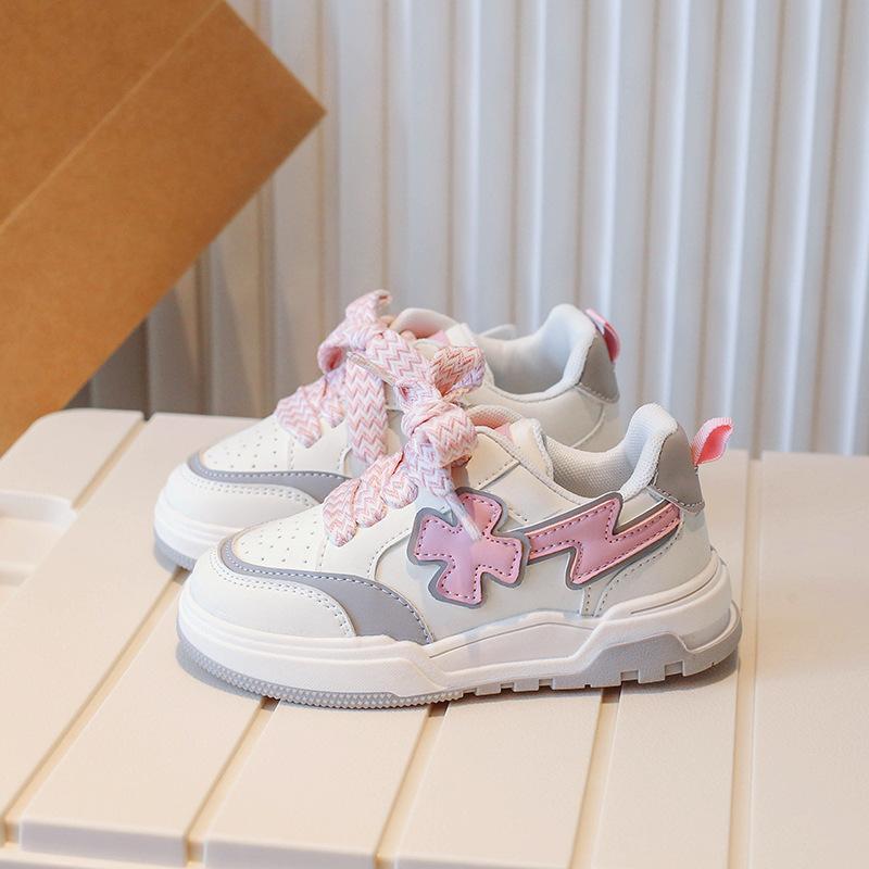 

Детские низкие кеды Весна Новые износостойкие повседневные туфли на платформе Кроссовки для мальчиков и девочек 36 розовый