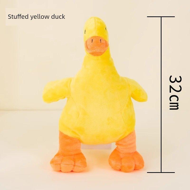 

Toys Stuffed Vocalization Bite-Resistant Abrasion Resistant Self-Hi Relieving Boredom Handy Gadget Duck Schnauzer Small and Medium Dogs Pet Supplies
