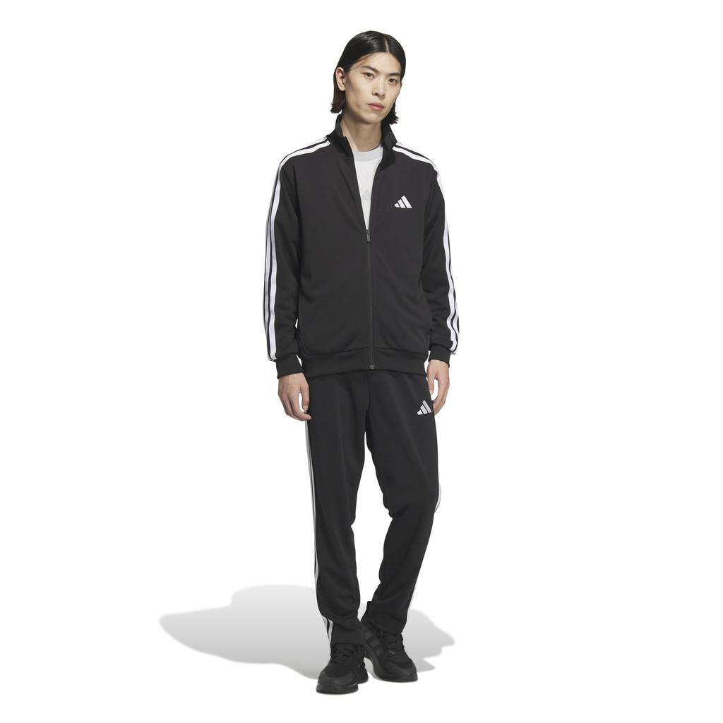 Adidas JZR00 Track Size 3XL Men's 3-Stripes Top, Black/White (JV6977),