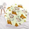 Rilakkuma,Cute Patterns Automatic Folding Umbrella Simple 8 Rib Design, Bright Cartoon Pattern, Durable Iron Frame, Suitable For Travel, Out