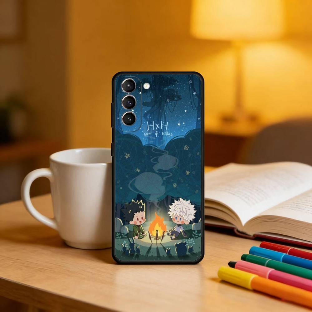 

K-Killua Z-Zoldyck-CK KZ Phone Case For Samsung S25,24,23,22,30,21,10,9,Ultra,Plus,Lite,FE,4,5 G Soft Black Case Samsung S20ULTRA5G