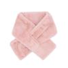 Sciarpa Invernale Calda da Donna con Collo Incrociato, Colore Unito, Pelliccia Sintetica di Coniglio, Sciarpe Resistenti al Freddo, Scaldacollo Morbido e Peloso alla Moda
