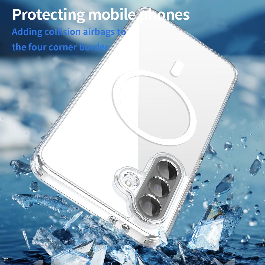 For Samsung Galaxy A36 5G Phone Case, Magnetic Shockproof Transparent Cover for Samsung Galaxy A36 5G
