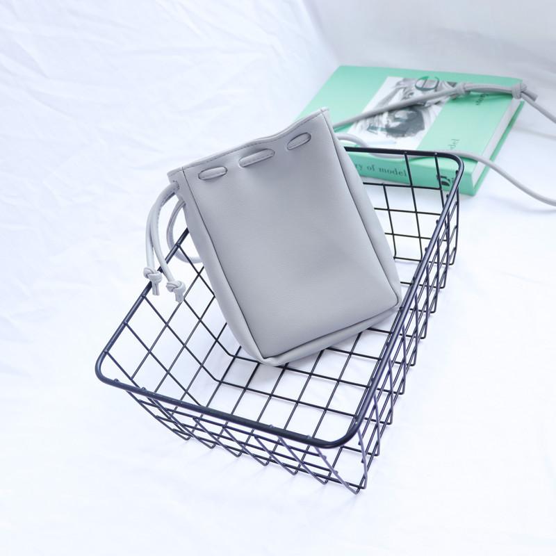 IELGY Ladies Messenger Bag Lightweight Drawstring Drawstring Soft Leather Phone Bag