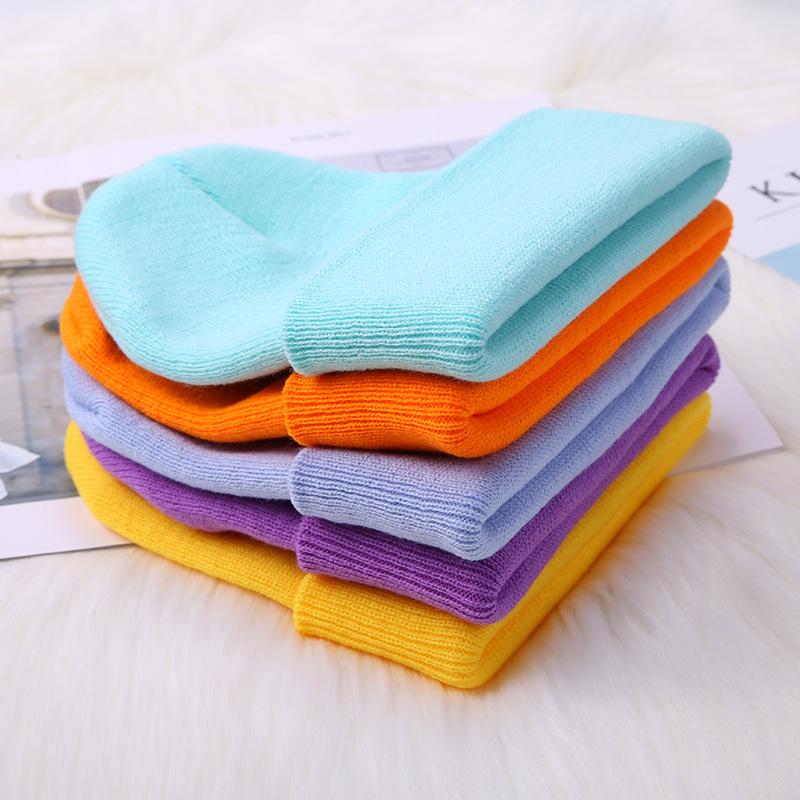 Vinterluer for unisex nye luer Strikket solid søt lue dame høst dame lue lue varmere panser menn uformelle lue