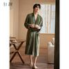 Xuan Liang Island Velvet Pajama Men's Autumn and Winter with Thick Coral Velvet Pajama Premium Feel Bathrobe Large Home Clothes