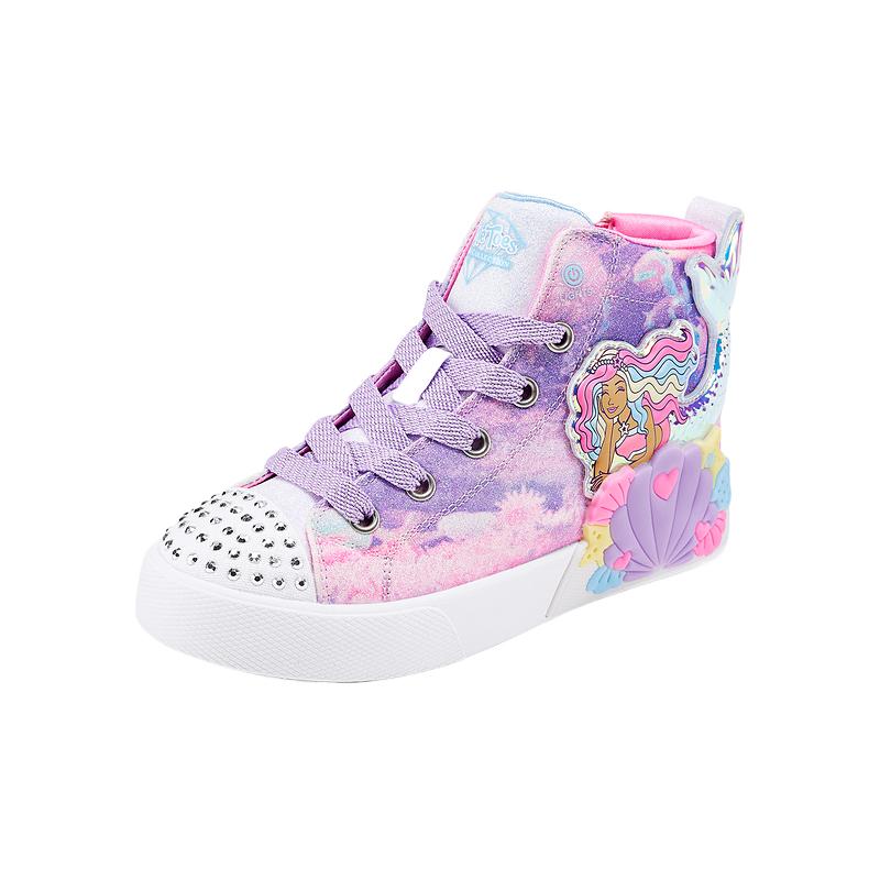 Skechers Kids Comfortable Fashion Trendy Slip-Resistant Lightweight Shock Absorbing Mid-Top Kids Skate Shoes Kids skate shoes 314326L-LVMT