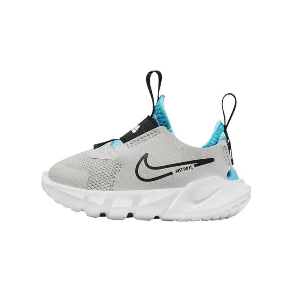 

Nike Flex Runner 2 TD Light Iron Ore Blue Lightning Baby Sneakers Grey White Black DJ6039-008 26