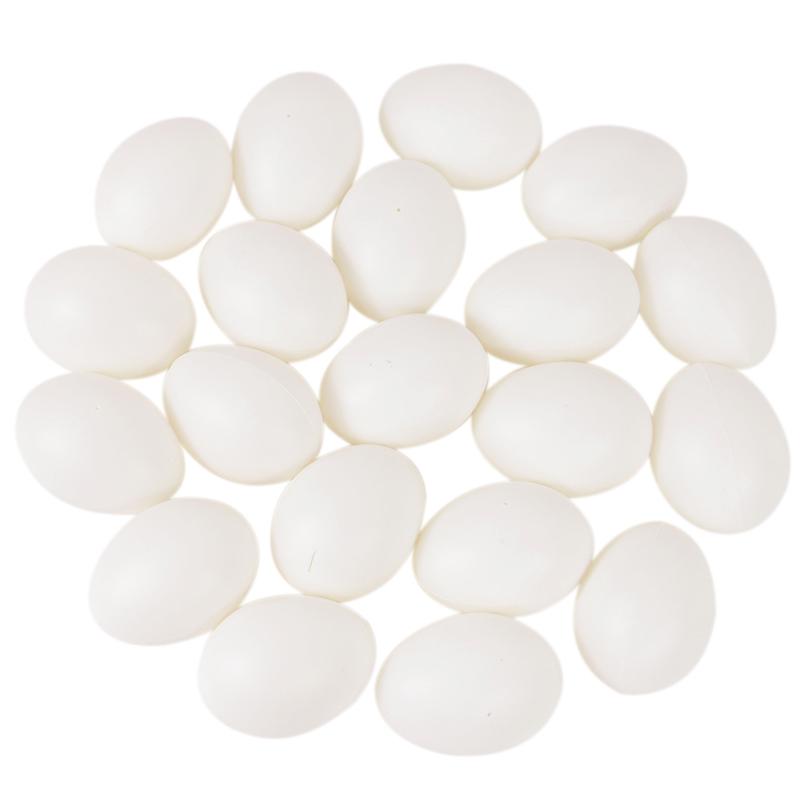 10/20PCS Plastic Fake Egg Easter Hens Hatch Nest Eggs DIY Painting Craft Kids Educational Toy Gift 2024 Spring Home Decoration