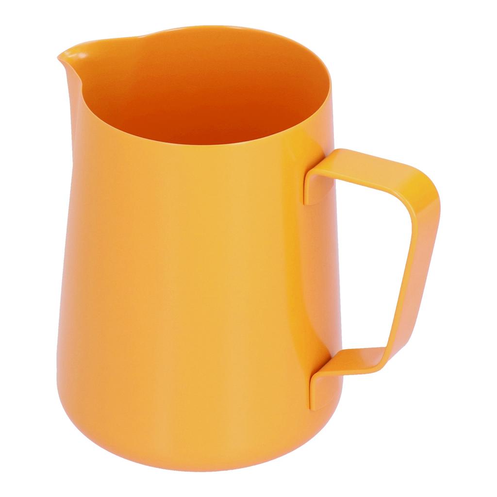 600ml Rostfritt Stål Skumkanna Mjölk Kaffe Skumkanna med Spetsig Hällpip för HemmetOrange