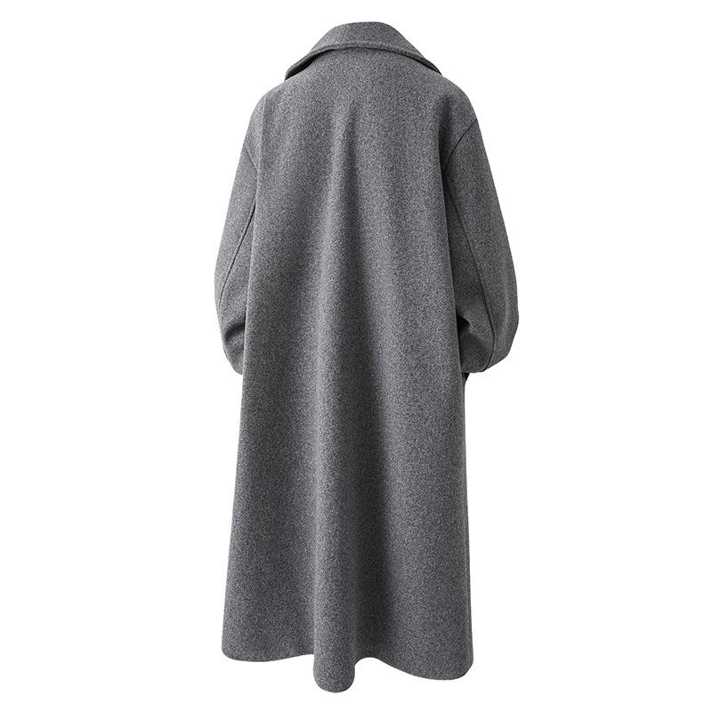 Men's Double Breasted Trench Coat Oversized Casual Windbreaker Lapel Long Jackets With Pocket Overcoat Lapel Long Jacket Winter Warm Overcoat for Men