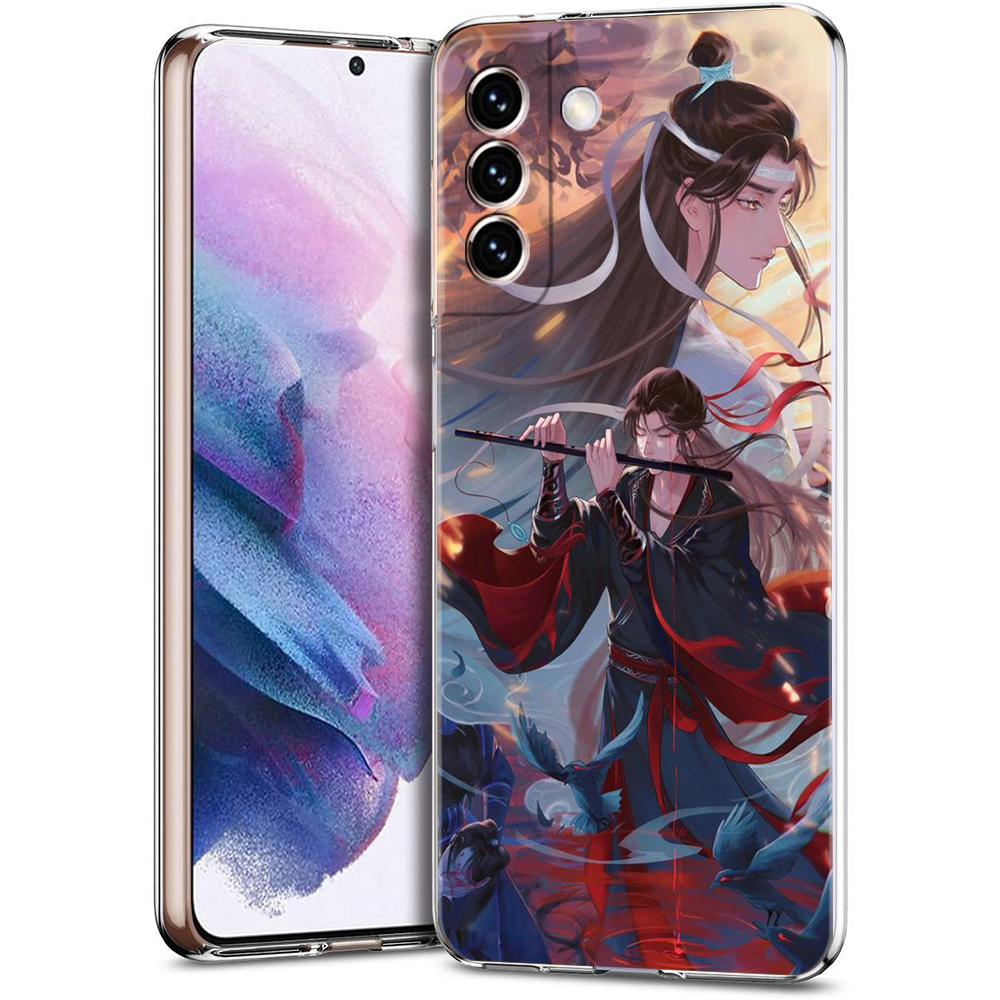 Mo Dao Zu Shi Phone Case for Samsung Galaxy S23 S20 FE S22 S21 Ultra M21 M22 M32 S10 S10E S9 S8 Plus 5G Transparent Shell Capas