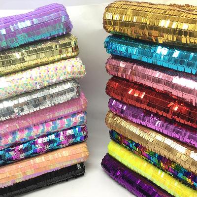 100x130cm Glitter Sparkly Fabric Iridescent Sequin Embroidery Mesh Fabric Stage Costume Party Evening Dress Decor Diy Material
